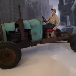 Ford RATROD chassis+body+engine+wheels 1/10 (rc)