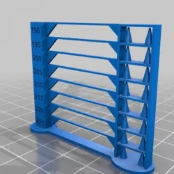 GCODE Temperature Tower 2g 39 minutes print