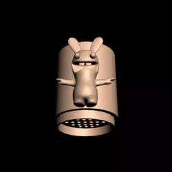 Glass for draining toothbrushes Rabbid rabbit