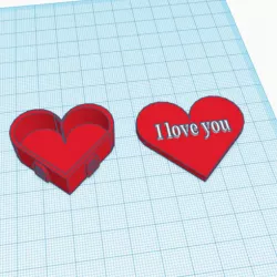Heart box I love you