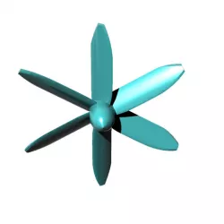 helice 6 blades - propeller 6 blades
