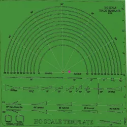 HO Scale Track Template 1:12