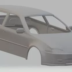 Honda Civic 1992 Printable Body Car