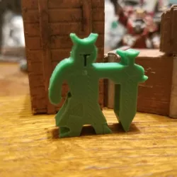 Horned Zweihänder Meeple