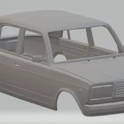 Lada 2107 Printable Body Car