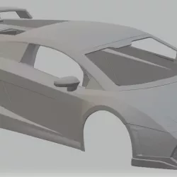 Lamborghini Gallardo LP560 Printable Body Car