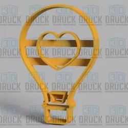 Love Balloon - Hot Air Balloon Love Cookie Cutter