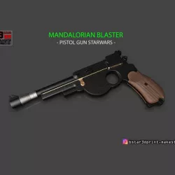 Mandalorian Blaster - Pistol Gun STARWARs - Mandalorian STARWARS Movie 2019