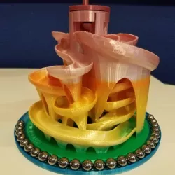 Marble Tray Base and Arrow Turncap for Marble Machine 3
