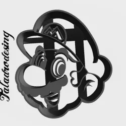 Mario Bros head (Face) - Cookie cutter