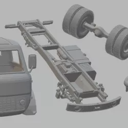 MAZ 500 Printable Truck
