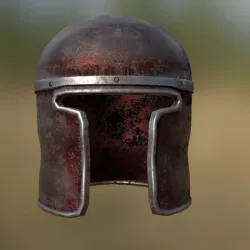Medieval Barbute Helmet