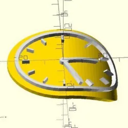 Melted clock