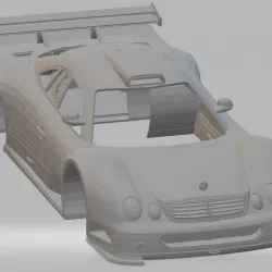 Mercedes Benz CLK GTR Printable Body Car