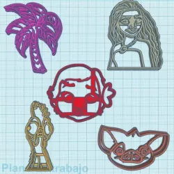 Moana Cookie Cutters