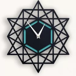 Modern clock for 3D printing and laser cutting
