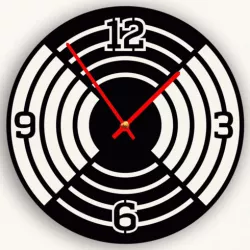 MODERN CLOCK FOR 3D PRINTING AND LASER CUTTING