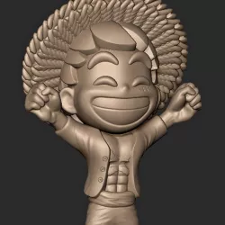 Monkey D. Rufy ( One Piece ) Straw Hat , King of pirates // Fan Art