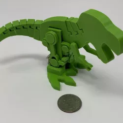 Motorized, Articulated T Rex(ish) Pin Walker