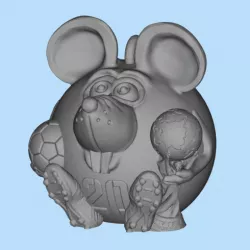 mouse soccer player
