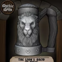 Mythic Mugs - Lion's Brew - Can Holder / Storage Container