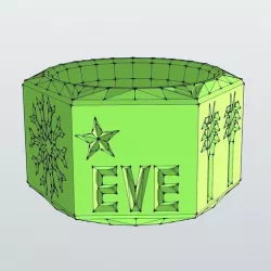napkin ring for someone named Eve