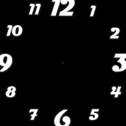 Numbers for Bird wall clock
