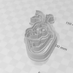 Olaf from Frozen head on- Cookie Cutter