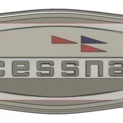 Old Cessna Logo Keychain