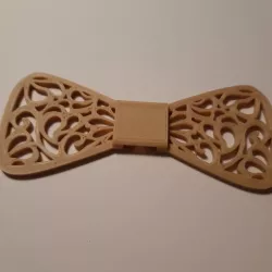 Openwork bow tie