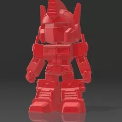 Optimus Prime chibi with movement