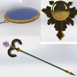 palutena  SSB cosplay 3d model