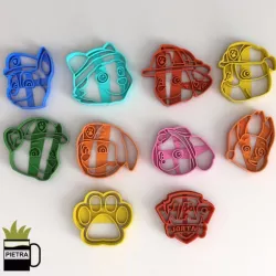 PAW PATROL FONDANT COOKIE CUTTER SECOND SEASON