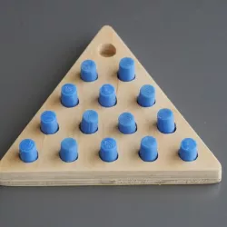 Peg solitaire: plus and triangle