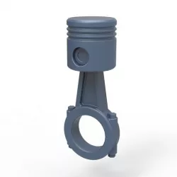 Piston anal plug