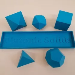 Platonic Solids with Tray
