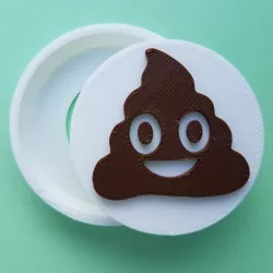 Poop Emoji Snap Badge