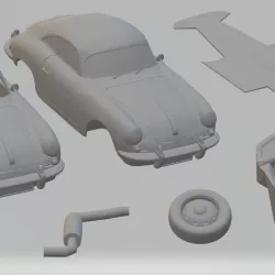 Porsche 356 C Printable Car