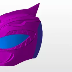 power rangers mmpr green ranger helmet bat in the sun sentry stl file