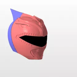 power rangers mmpr red ranger bat in the sun helmet stl file