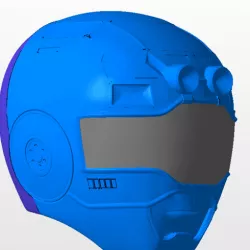 power rangers turbo blue ranger helmet stl file