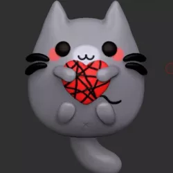 pusheen heart