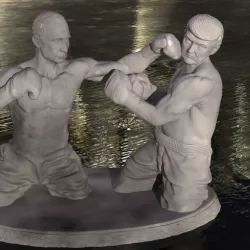 Putin and Tramp boxing
