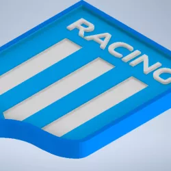Racing Shield and Racing Key Chain