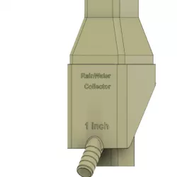 Rainwater Collector Fits 2X3 inch Residential Downspouts for barrel