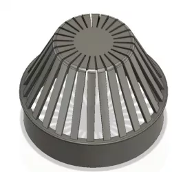 Rainwater Outlet Grill 70mm for protection trap 3d-print