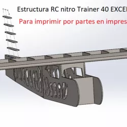 RC Nitro Trainer 40 V.1 1.5m Structure