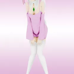 RE ZERO EMILIA ANIME GIRL 3D PRINT