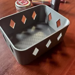 Rectangular diamond container