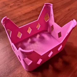 Rectangular stackable diamond container